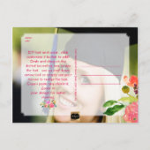 PixDezines Floral Waterverf Afstuderen foto's Aankondigingskaart (Achterkant)