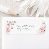 PixDezines Floral Waterverf, Blush Rozen Label (Insitu)