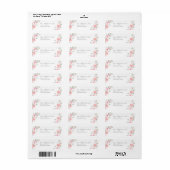 PixDezines Floral Waterverf, Blush Rozen Label (Full Sheet)