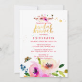 PixDezines Floral Waterverf Bruidsbrunch/DIY Kaart (Achterkant)