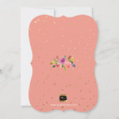 PixDezines Floral Waterverf Brunch+Bubble Kaart (Achterkant)