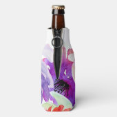 PixDezines Floral Waterverf/DIY achtergrond Flesjeskoeler (Fles Achterkant)