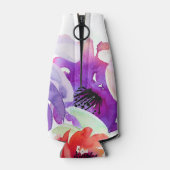 PixDezines Floral Waterverf/DIY achtergrond Flesjeskoeler (Achterkant)