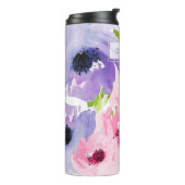 PixDezines Floral Waterverf/DIY achtergrond Thermosbeker (Gedraaid links)