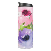 PixDezines Floral Waterverf/DIY achtergrond Thermosbeker (Geroteerd rechts)