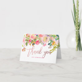 PixDezines Floral Waterverf/Foto bedankt