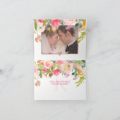 PixDezines Floral Waterverf/Foto bedankt (Binnen)