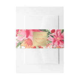 PixDezines Floral/Waterverf/May Flower Uitnodigingen Wikkel