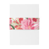 PixDezines Floral/Waterverf/May Flower Uitnodigingen Wikkel (Achterkant Voorbeeld)