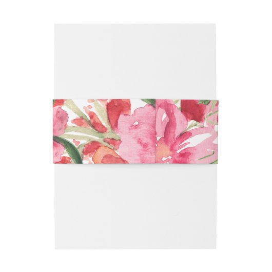 PixDezines Floral/Waterverf/May Flower Uitnodigingen Wikkel (Achterkant Voorbeeld)