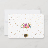 PixDezines Floral Waterverf/Ranunculus/Dank u Bedankkaart (Achterkant)