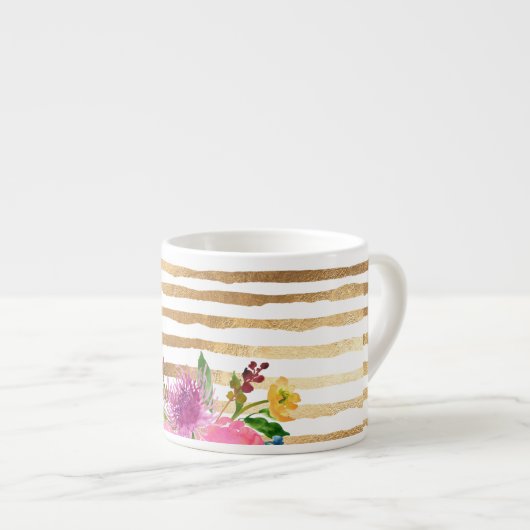 PixDezines floral/waterverf/ranunculus Espresso Kop (Voorkant rechts)