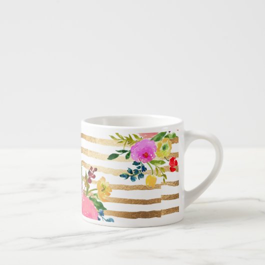 PixDezines floral/waterverf/ranunculus Espresso Kop (Rechts)