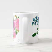 PixDezines floral/waterverf/ranunculus Grote Koffiekop (Achterkant)