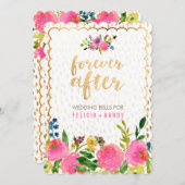 PixDezines floral waterverf/ranunculus/roze Kaart (Voorkant / Achterkant)