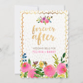 PixDezines floral waterverf/ranunculus/roze Kaart (Voorkant)