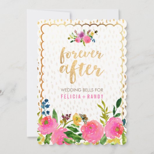 PixDezines floral waterverf/ranunculus/roze Kaart (Voorkant)