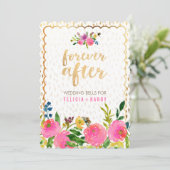 PixDezines floral waterverf/ranunculus/roze Kaart (Staand voorkant)