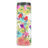 PixDezines Floral/Waterverf/Ranunculus Thermosbeker (Achterkant)