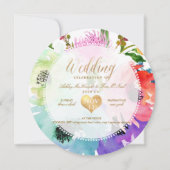 PixDezines Floral/Waterverf/Rozen Kaart (Achterkant)