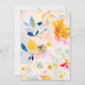 PixDEzines Floral Waterverf Rozen Mitzvah Kaart (Achterkant)