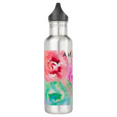 PixDezines Floral/Waterverf/Rozen Waterfles (Links)