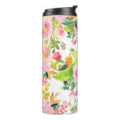 PixDezines Floral/Waterverf/Spring Bouquet Thermosbeker (Gedraaid links)