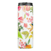 PixDezines Floral/Waterverf/Spring Bouquet Thermosbeker (Achterkant)