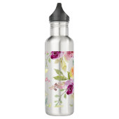 PixDezines Floral Waterverf Summer Rozen Waterfles (Links)