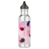 PixDezines Floral/Waterverf/water Roos Waterfles (Links)