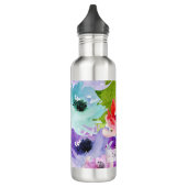 PixDezines Floral/Waterverf/water Roos Waterfles (Links)