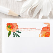 PixDezines florale waterverf/ranunculus/DIY Etiket (Insitu)