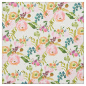 PixDezines florale waterverf/ranunculus Stof (Swatch)