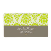 PixDezines Florentius Damask/DIY kleuren Etiket (Voorkant)