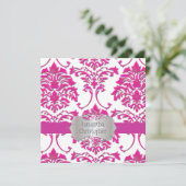 PixDezines FLORENTIUS DAMASK/HOT PINK Kaart (Staand voorkant)