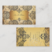 PixDezines  Florentius Damask Visitekaartje (Voorkant / Achterkant)