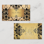PixDezines  Florentius Damask Visitekaartje (Voorkant / Achterkant)