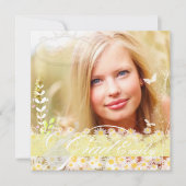 PixDezines Flower Power Afstuderen, Mod Daisies Kaart (Voorkant)