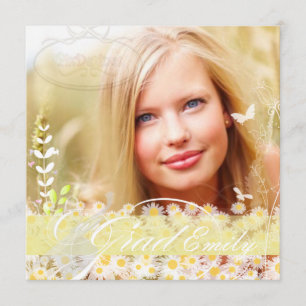 PixDezines Flower Power Afstuderen, Mod Daisies Kaart