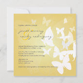 PixDezines Fluttering door... vlinder wit/plaag Kaart (Achterkant)