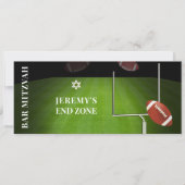 ✡ PixDezines FOOTBALL EINDZONE BAR MITZVAH Kaart (Voorkant)