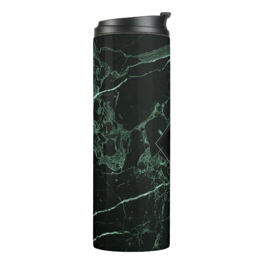 PixDezines FOREST GREEN MARBLE Thermosbeker (Gedraaid links)
