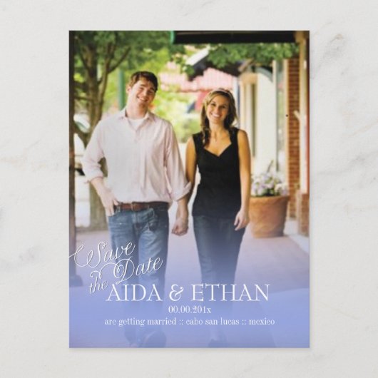 PixDezines foto/bewaar de datum Aankondigingskaart (Voorkant)