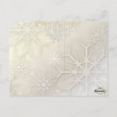 PixDezines foto sneeuwvlokken + kroonluchter / doe Briefkaart (Achterkant)