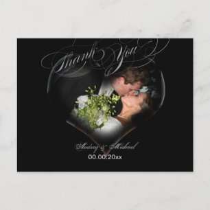 PixDezines fotolijstje/Huwelijk Hartelijk dank je  Briefkaart