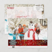 PixDezines-fotosjabloon voor vakantiewensen Feestdagenkaart (Voorkant / Achterkant)