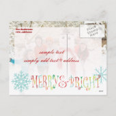 PixDezines-fotosjabloon voor vakantiewensen Feestdagenkaart (Achterkant)