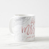 PixDezines Future Mrs/Faux Roos Gold/Modern Script Koffiemok (Voorkant links)