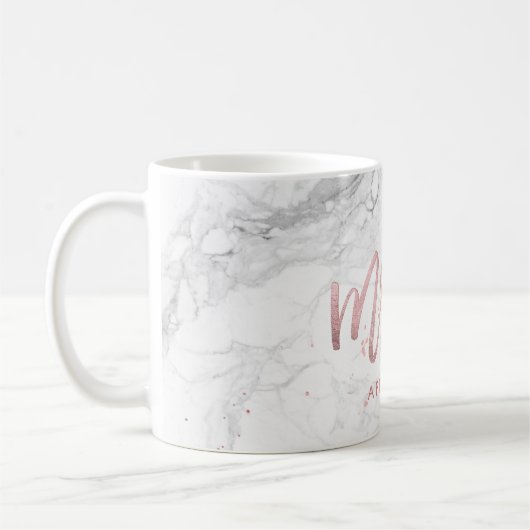 PixDezines Future Mrs/Faux Roos Gold/Modern Script Koffiemok (Links)