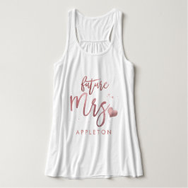 PixDezines Future Mrs/Faux Roos Gold Script Tanktop